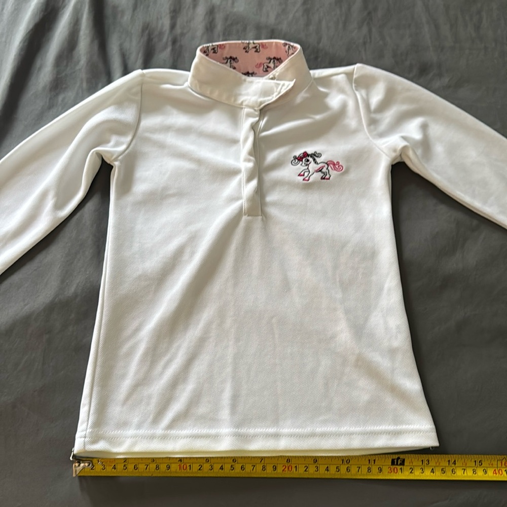 Belle & Bow Girls Equestrian Horse Show Shirt